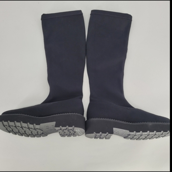 New Paul Green long classy stretchy round toe black boots size UK 4   US 6.5 - Picture 9 of 11